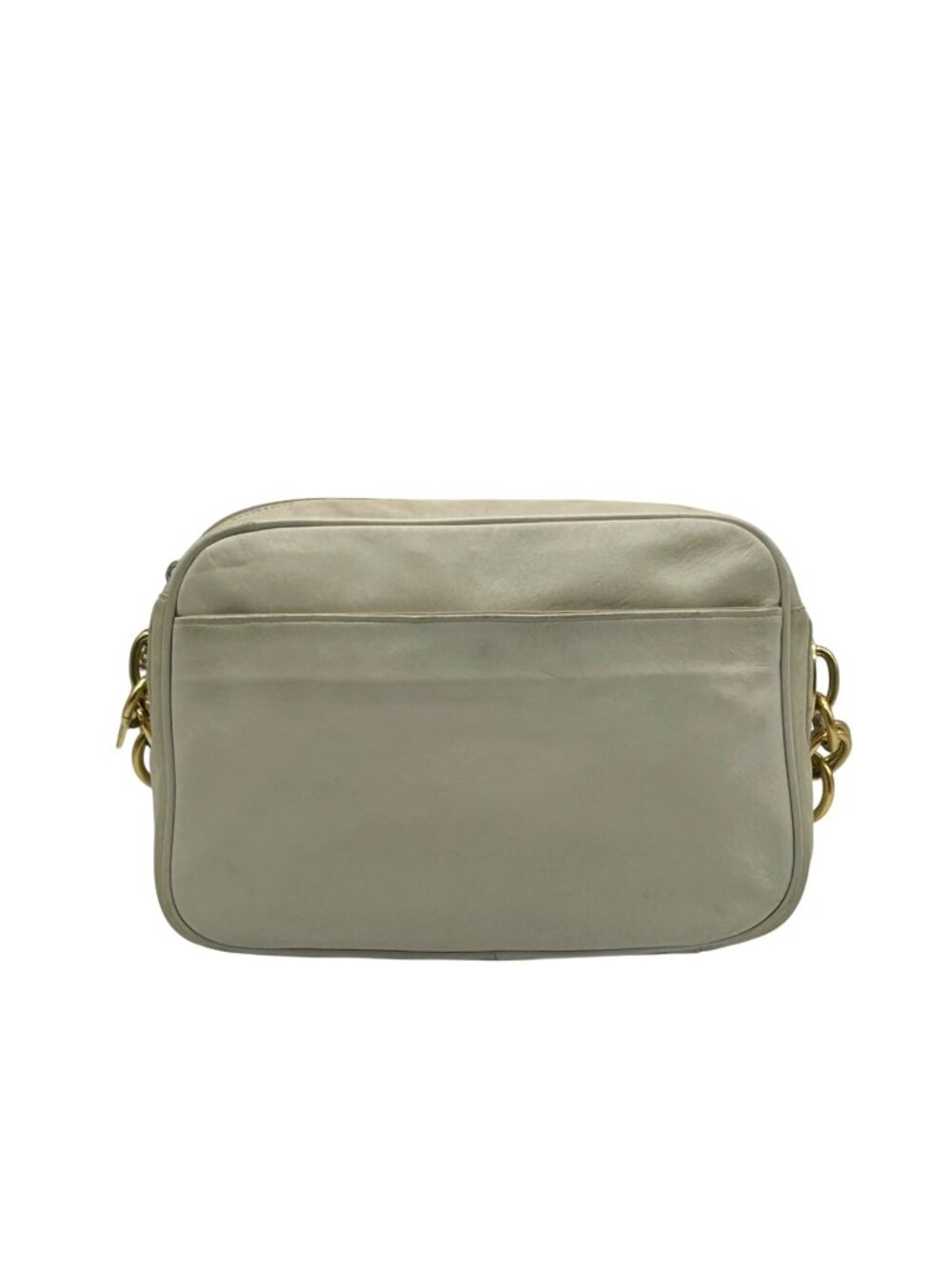 Perlina Off-White Soft Leather Crossbody Bag